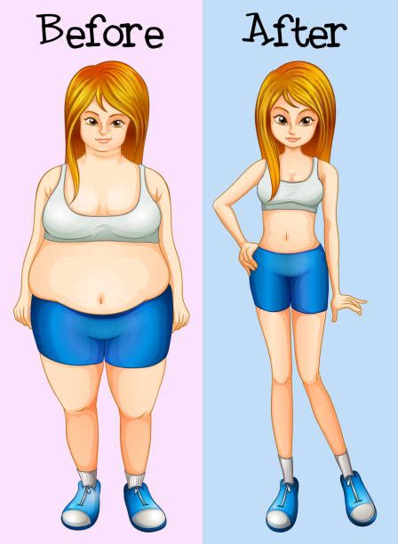 150 fat to fit girl transformation stock illustrations royalty free vector graphics and clip art