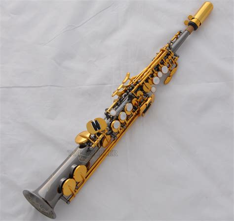 Professional Black Nickel Sopranino Saxophone Eb Sax Low Bb To High E