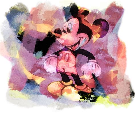 Graphics By Jordak Mickey Mouse Water Color