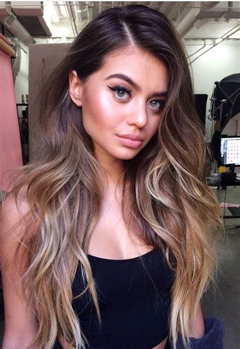 Fashionable young woman in black leather clothes and with colored hair. 61 Ombre Hair Color Ideas That You Will Absolutely Love ...