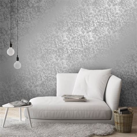 Henderson Interiors Crushed Velvet Metallic Wallpaper
