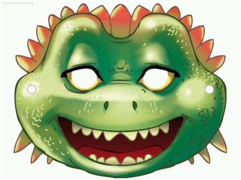 Résultat de recherche d'images pour "masque dinosaure a imprimer