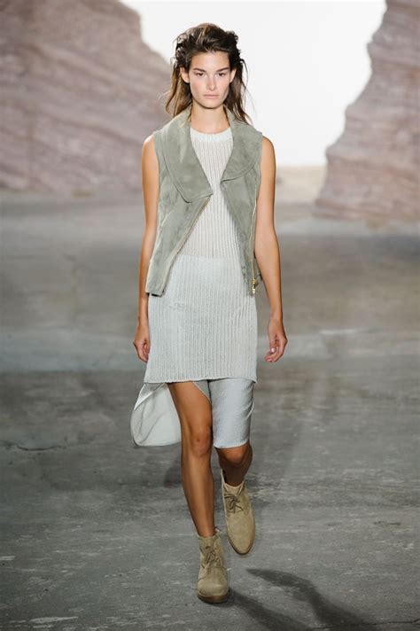 A simple knit and a suede vest. | Best Runway Looks Spring ...