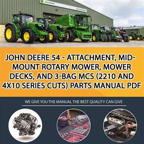 John Deere 54 Attachment Mid Mount Rotary Mower Mower Decks And 3