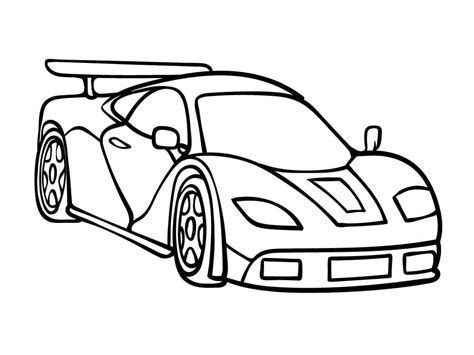 Coloriage Voiture De Course De Vitesse Télécharger Et Imprimer