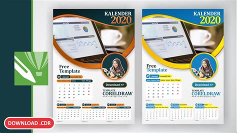Free Cdr Cara Membuat Desain Kalender Dengan Coreldraw X7 Youtube