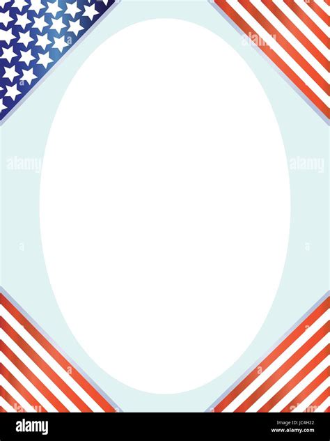 United States Flag Corner Frame Vector Image Stock Vector Image And Art