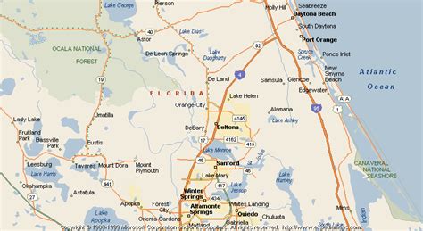 Orange City Florida Map