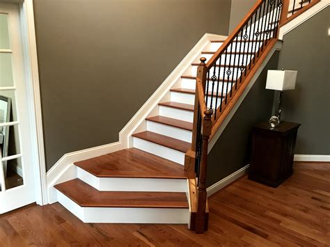 Prefinished Oak Stairs And White Risers Staircase Design Staircase
