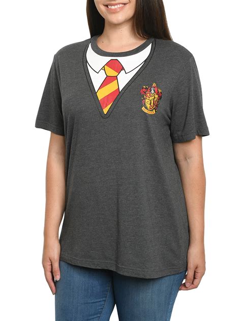 Womens Plus Size Harry Potter T Shirt Costume Tee Hogwarts Gryffindor