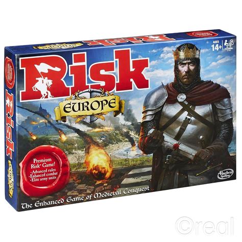 New Hasbro Risk Europe Board Game Enhanced Game Of Medieval Conquest