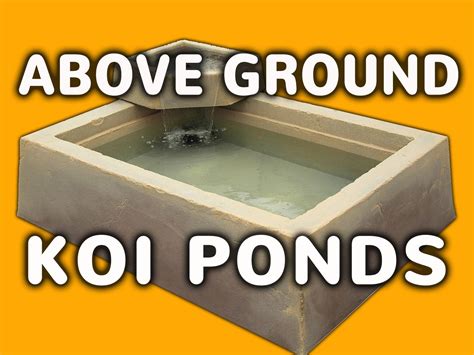 Quick and easy above ground Koi Ponds with faux stucco exterior finish