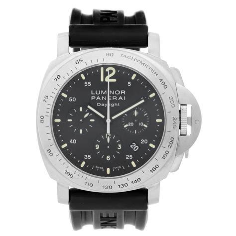 panerai luminor daylight chronograph men s stainless steel watch pam 250 or pam00250 pam250