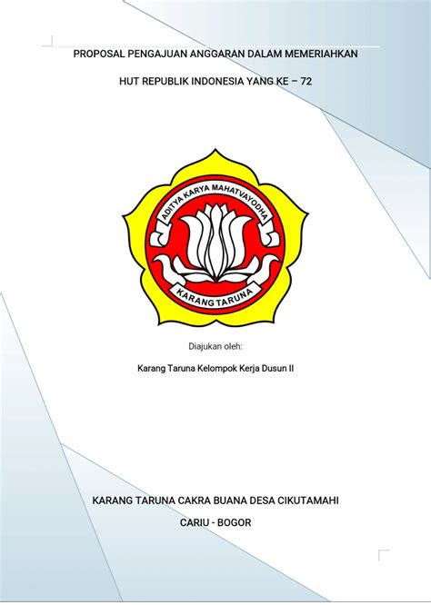 Duyeh Sh: Contoh Proposal HUT RI (17 Agustusan)