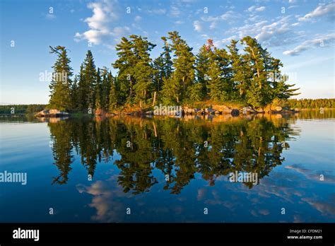 Island On Lake Of The Woods Northwestern Ontario Canada Stock Photo