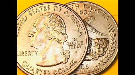 Us 2006 40 South Dakota State Quarter Coins Wheat Rushmore
