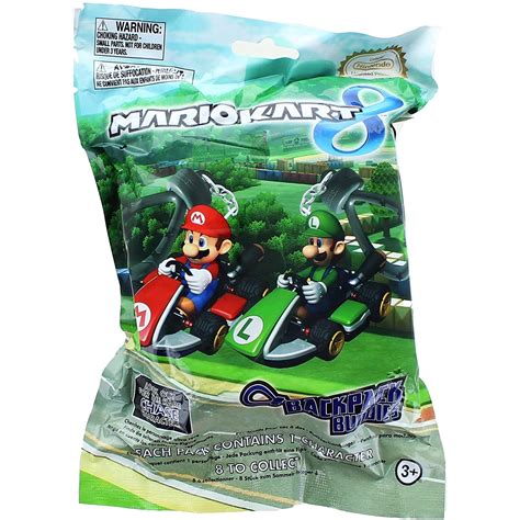 Backpack Buddies Mario Kart Selection Kulcstartó Figura 8 Különböző