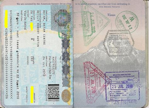Maximum length of stay in indonesian territory is 60 (sixty) days starting from the first day of arrival, regardless of the time of arrival (e.g. Rob Reilly's passport pages
