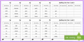 Spelling Practice Sheets Spelling Test Words For Kids