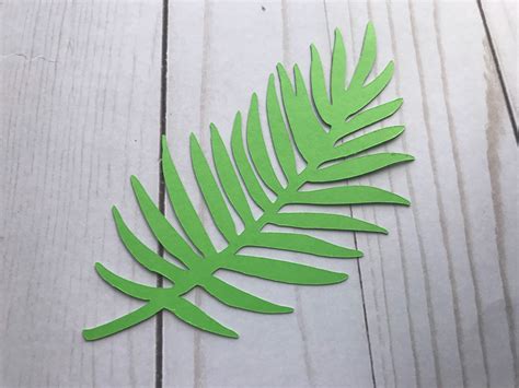 Tropical leaves green leaves leaves cut outs Pack of 5 | Etsy