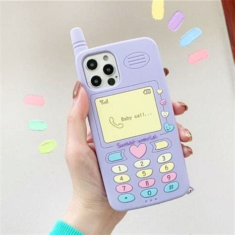 Pink Aesthetic Phone Case Cute Pink Love Heart Girl T Soft Etsy