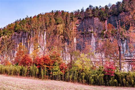 Roark Bluff At Steel Creek And Peak Arkansas Fall Colors Photograph By
