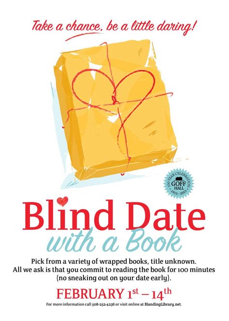 Library Poster Blind Date With A Book Library Book Displays Blind