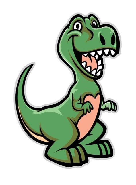 Toon T Rex Dinosaur Themes Cute Trex Kids Dino Dinosaur Etsy
