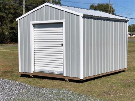 Utility Shed With Roll Up Door Hometown Sheds Gastonia North Carolina