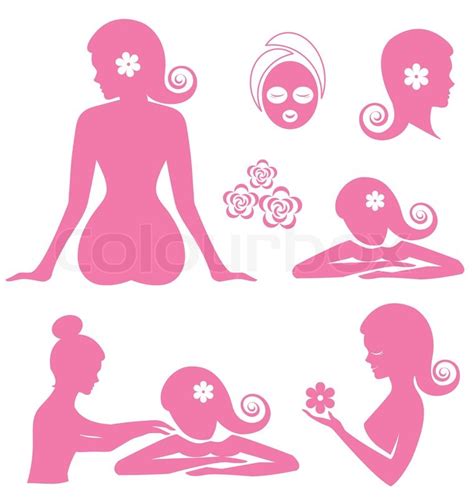Spa Woman Vector On White Background Stock Vector Colourbox