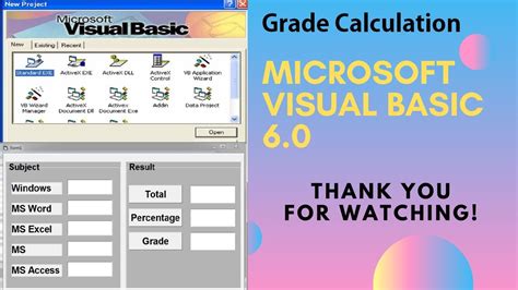 You can help protect your computer by installing this update from microsoft. Grade Calculation in Microsoft Visual Basic 6.0 - YouTube
