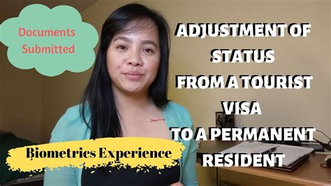 Adjustment of status is the process of changing from a nonimmigrant immigration status (e.g. ADJUSTMENT OF STATUS | USCIS BIOMETRICS EXPERIENCE | GREEN CARD JOURNEY - YouTube