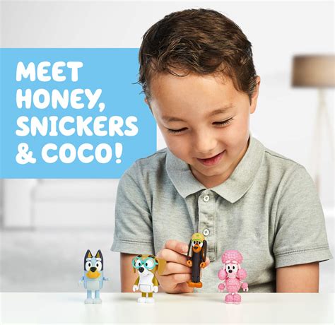 Bluey and Friends 4 Pack of 2.5-3" Poseable Figures- Buy Online in