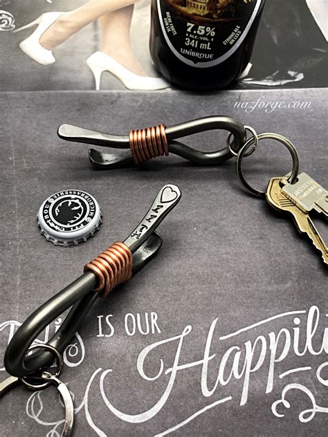 Th Year Wedding Gift Steel Anniversary Keychain Bottle Opener