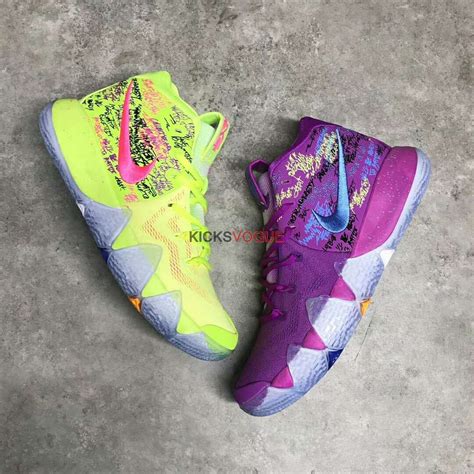 Nike Kyrie 4 “confetti” Multi Color 943806 900 Nike Basketball Shoes Girls Basketball Shoes