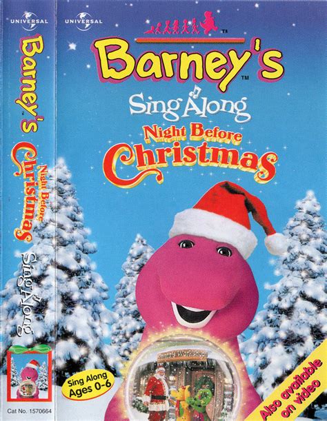 Barney – Barney's Sing Along Night Before Christmas (1999, Cassette