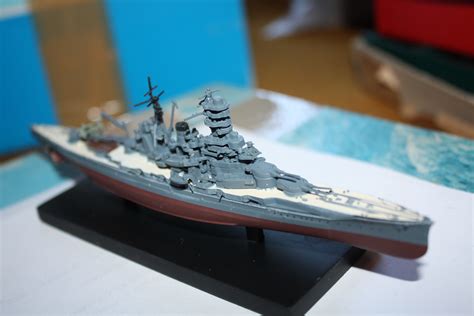 Kirishima Battleship Ww2 Full Hull Model Mint Boxed 1 To 1250 By