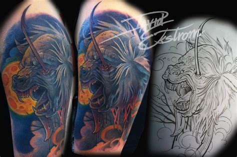 Tattoos And Art By David Ekstrom Werewolf Tattoo