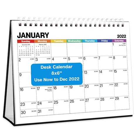 Buy Dunwell Standing Desk Calendar 2021 2022 Colorful 8x6 Inches