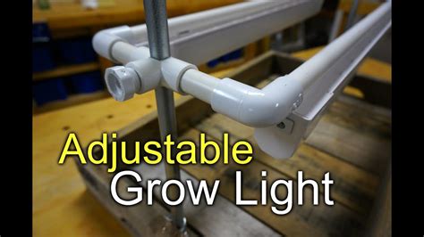 Grow Light Seed Tray Diy Pvc Adjustable Youtube