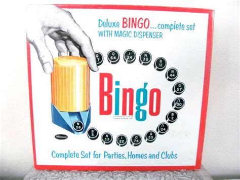 Vintage Bingo 1960s Whitman Bingo Game Board Game Etsy Bingo Set
