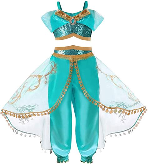 Enfants Lito Angels Fille Aladdin Princesse Jasmine Costume Déguisement