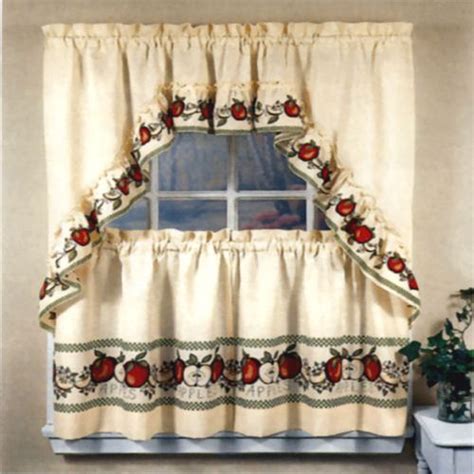 Maybe you would like to learn more about one of these? Red Delicious Apple Print Country Kitchen Curtain By CHF ...