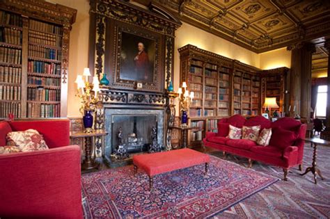 Downton Abbey Library Highclere Castle Interior French Castle