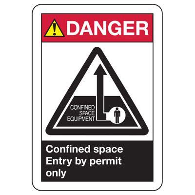 ANSI Z535 2 2011 Safety Signs Confined Space Safety Signs Seton