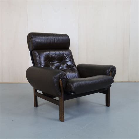 Vintage Leather Lounge Chair By Coja 1970s 232166
