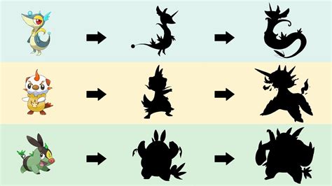 All Gen 5 Starter Evolutions Type Swap Fanart Pokemon