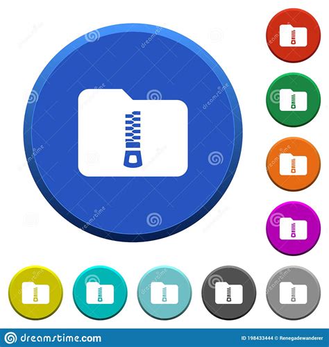 Compressed Folder Icon Isolated On White Background 3d Illustration