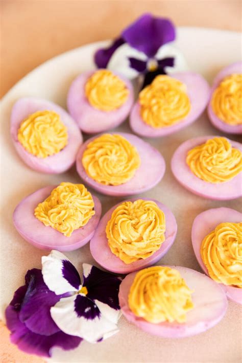 How To Naturally Dye Deviled Eggs For Easter Fresh Water Peaches
