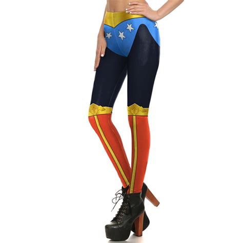 Wonder Woman Womens Leggings Printed Yoga Pants Workout